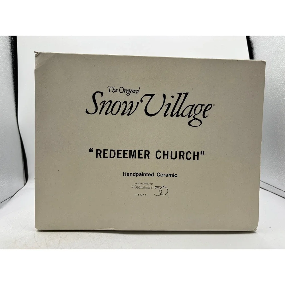 Department 56 1988 Vintage Original Snow Village Redeemer Church 5127-6 Retired